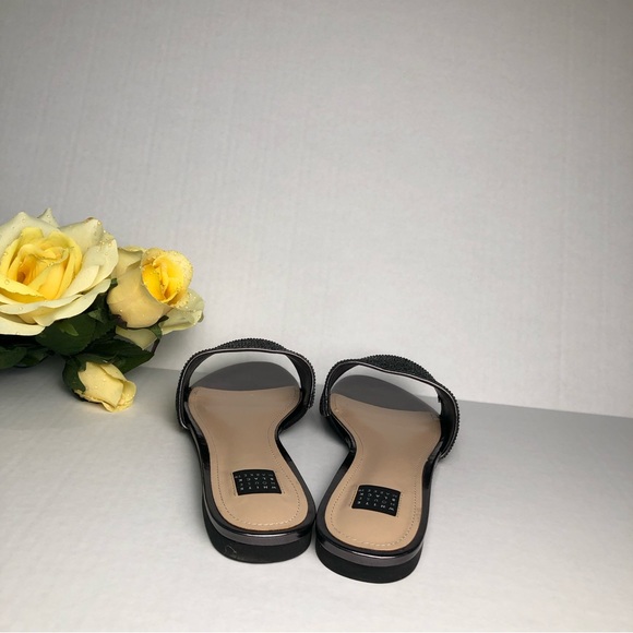 White House Black Market (WHBM) Rhinestone Slid Sandal - Picture 3 of 8